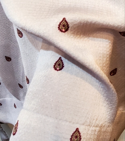 Roller Rabbit Lavender+Cranberry Tear Drop Silky Waffled Short Robe, OS, EUC - Picture 5 of 16